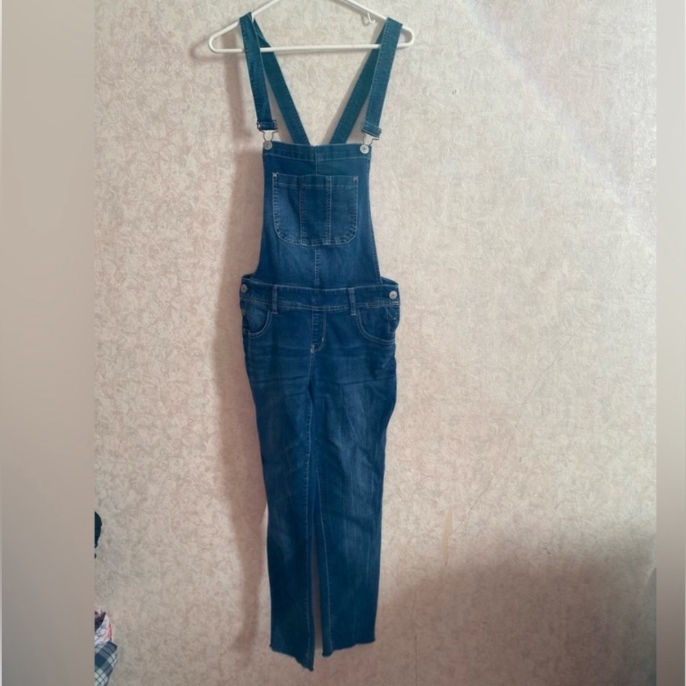 Wallflower Blue Denim Women Jeans Overalls Size Medium - Picture 12 of 16